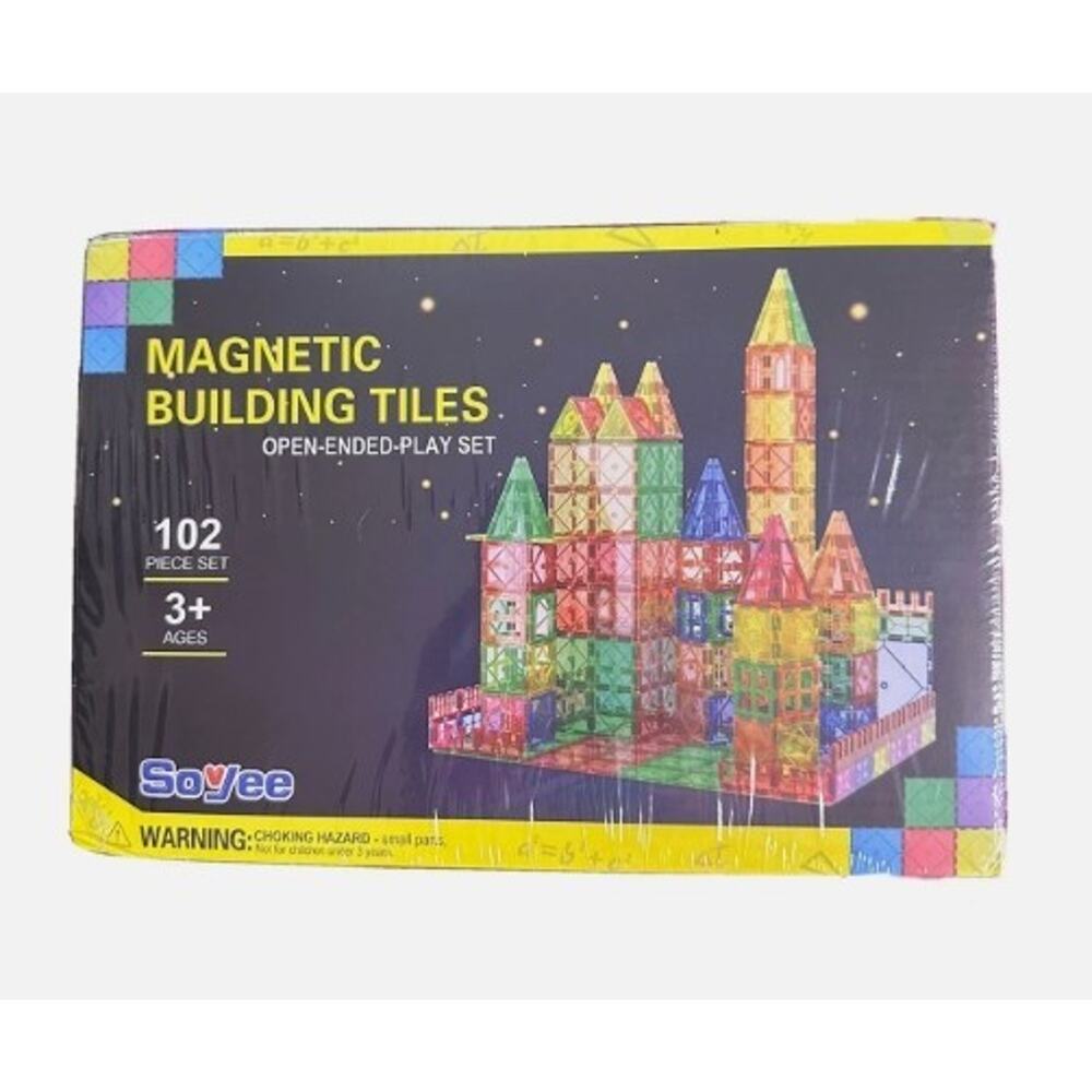 Magnetic Building Tiles 102 PIECE SET! 🔥 Ages 3+ New UNOPENED